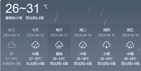 充堆村今日天气预报更新通知